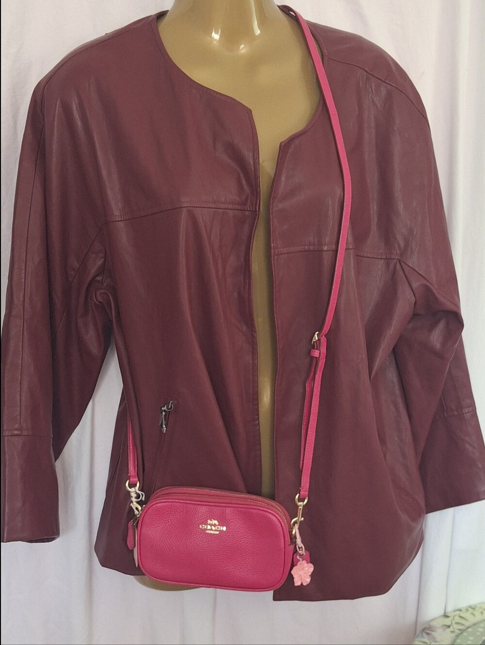 Coach Saffiano Camera Crossbody